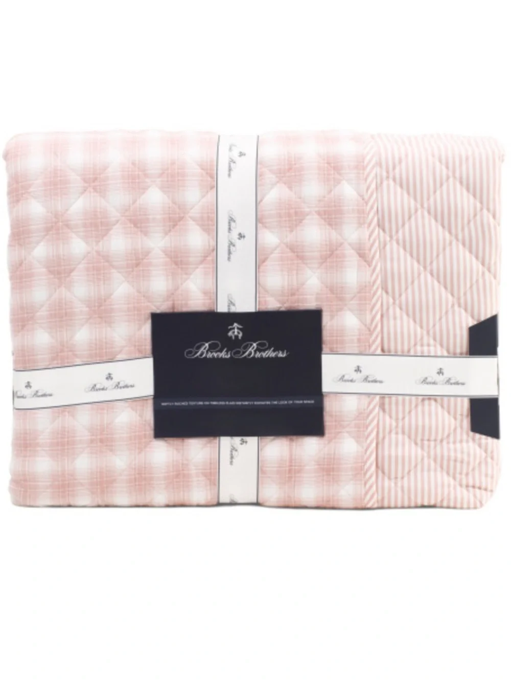 Brooks Brothers Reversible Plaid & Stripe Quilt Set